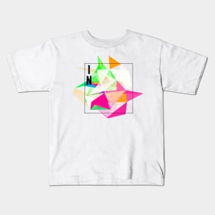 Abstract Geometric Collage Kids T-Shirt